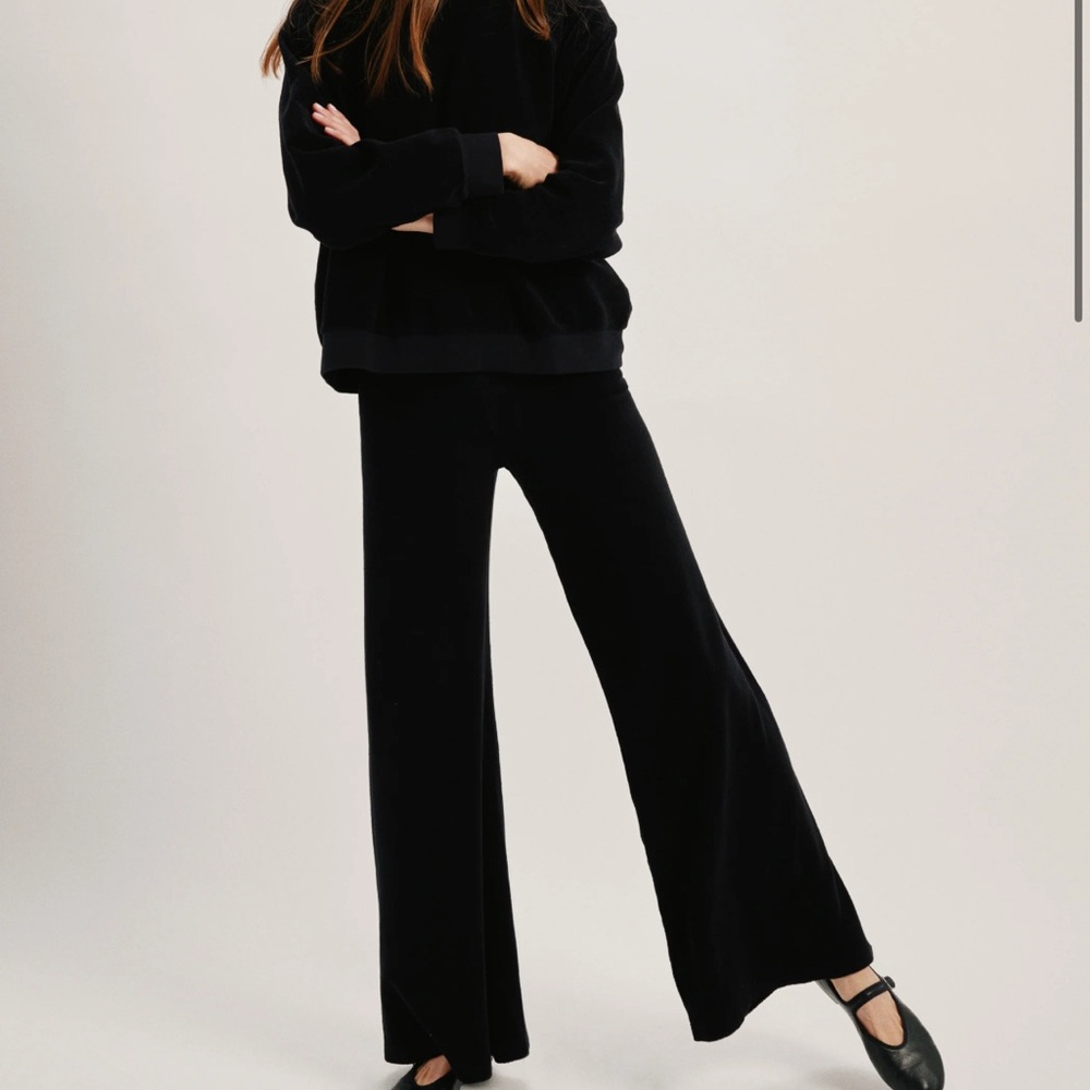 Suzie Kondi wide leg terry pants